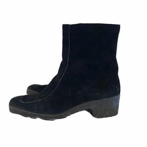 Alba Black Suede Boots Sz 8.5